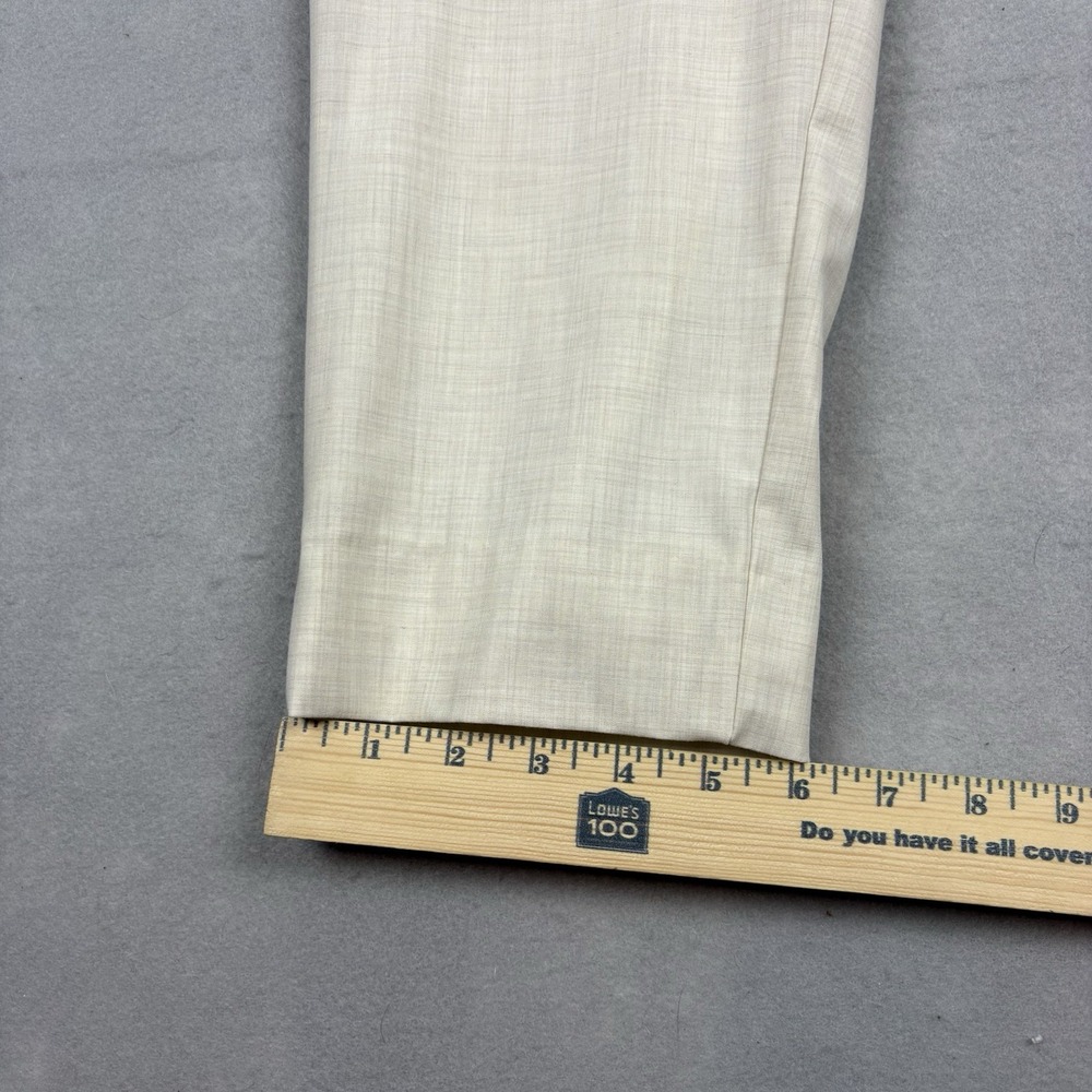 State & Liberty Athletic Fit Stretch Suit Pants Men 33x28 Heathered Bamboo Lined - Picture 6 of 12
